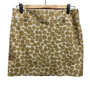 J Crew Stretch Women Polka Dot Mini Skirt High Waist Spandex 2 Resort Beach Prep